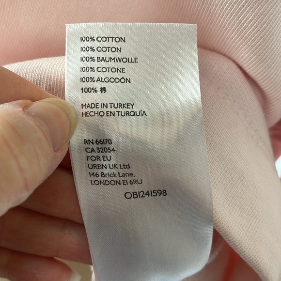 Maeve Anthropologie Light Pink "Fantastique" Oversized Tee - Size XS - Picture 14 of 14